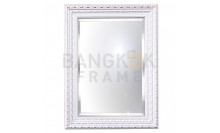 กรอบกระจกเงาสีขาว